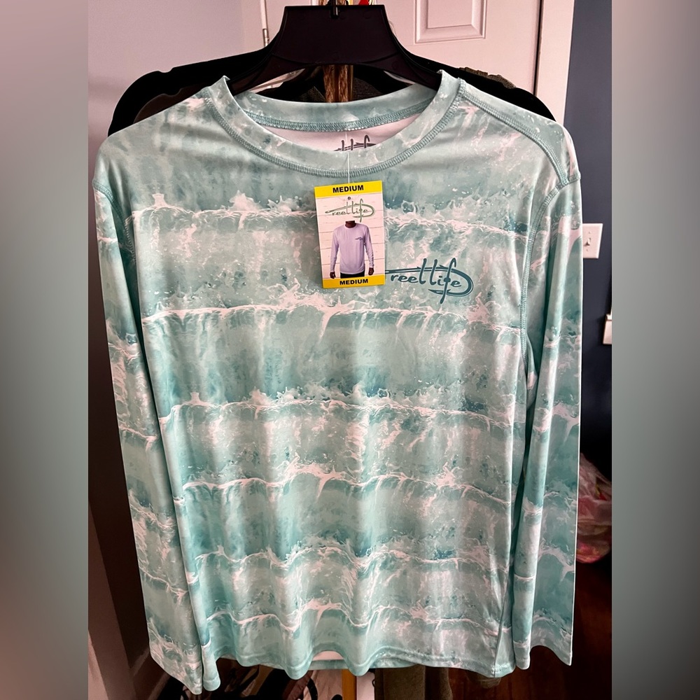 💜New💜 UPF 50+ Sun Shirt Long Sleeve Fishing Beach